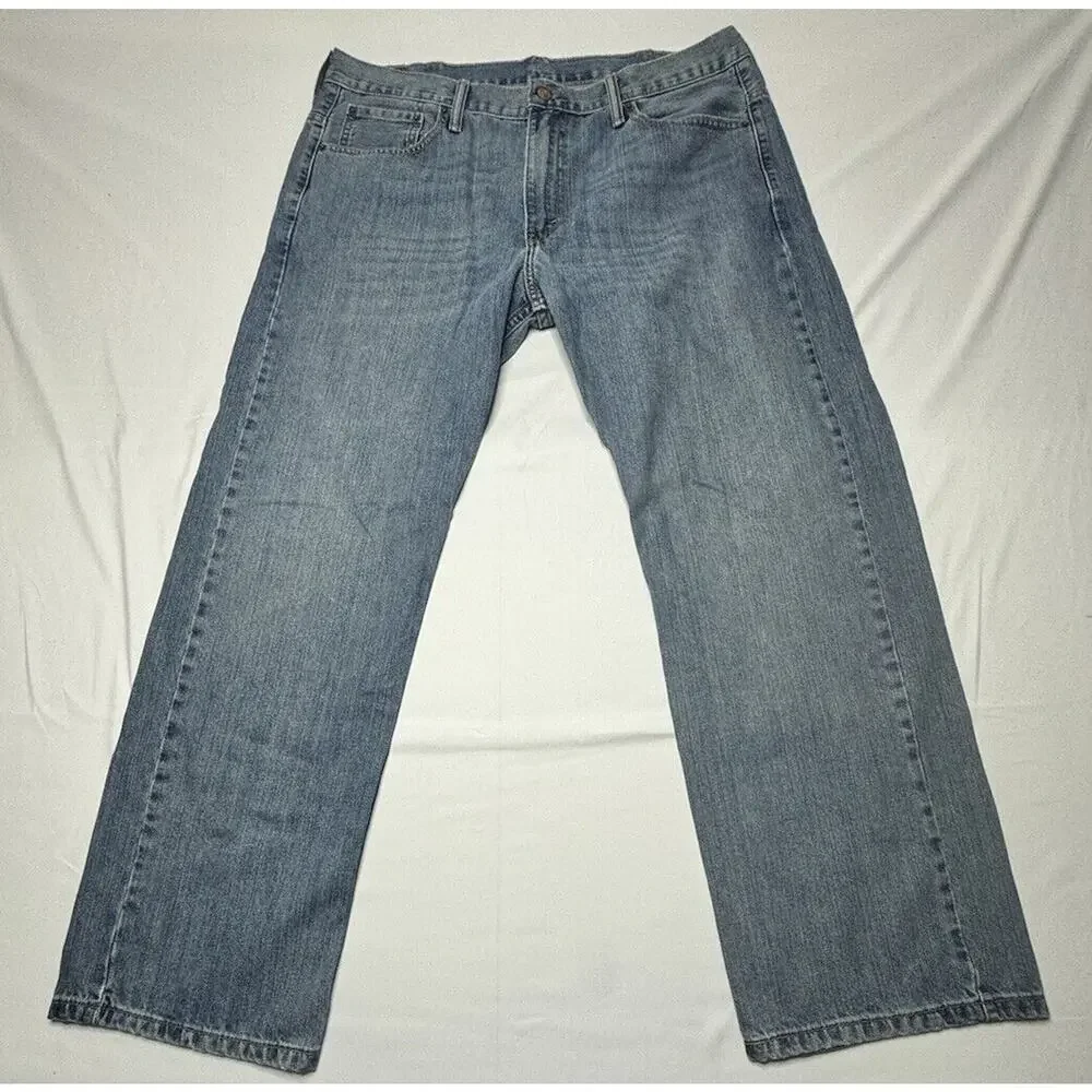 Levis 569 Men's Loose Straight Fit Blue‎ Denim Jeans- Size 40x30.5*